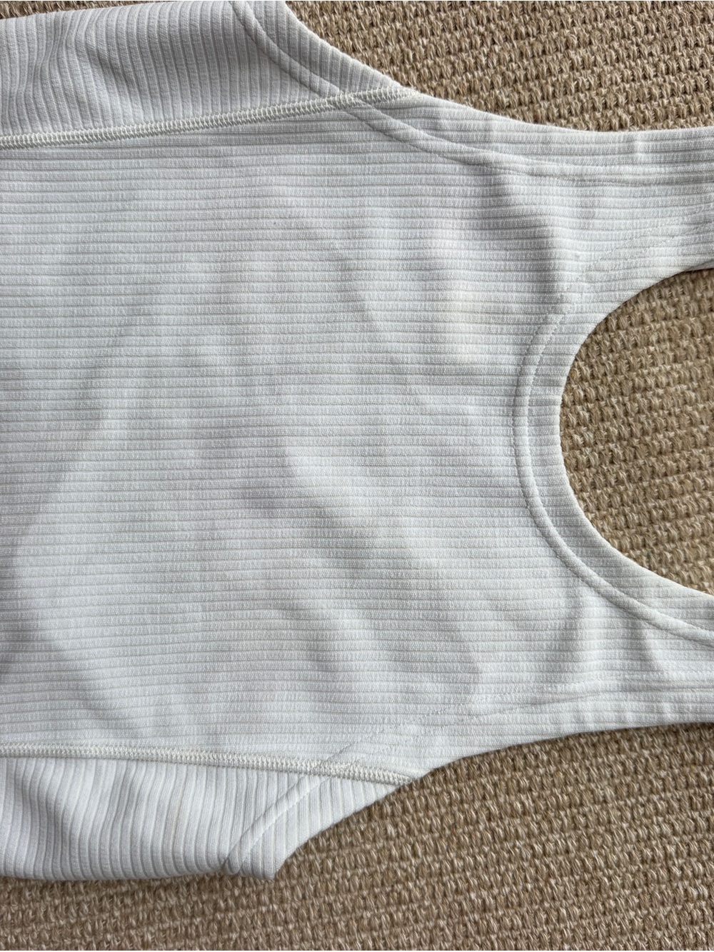 lululemon athletica white Ribbed Tank Top
